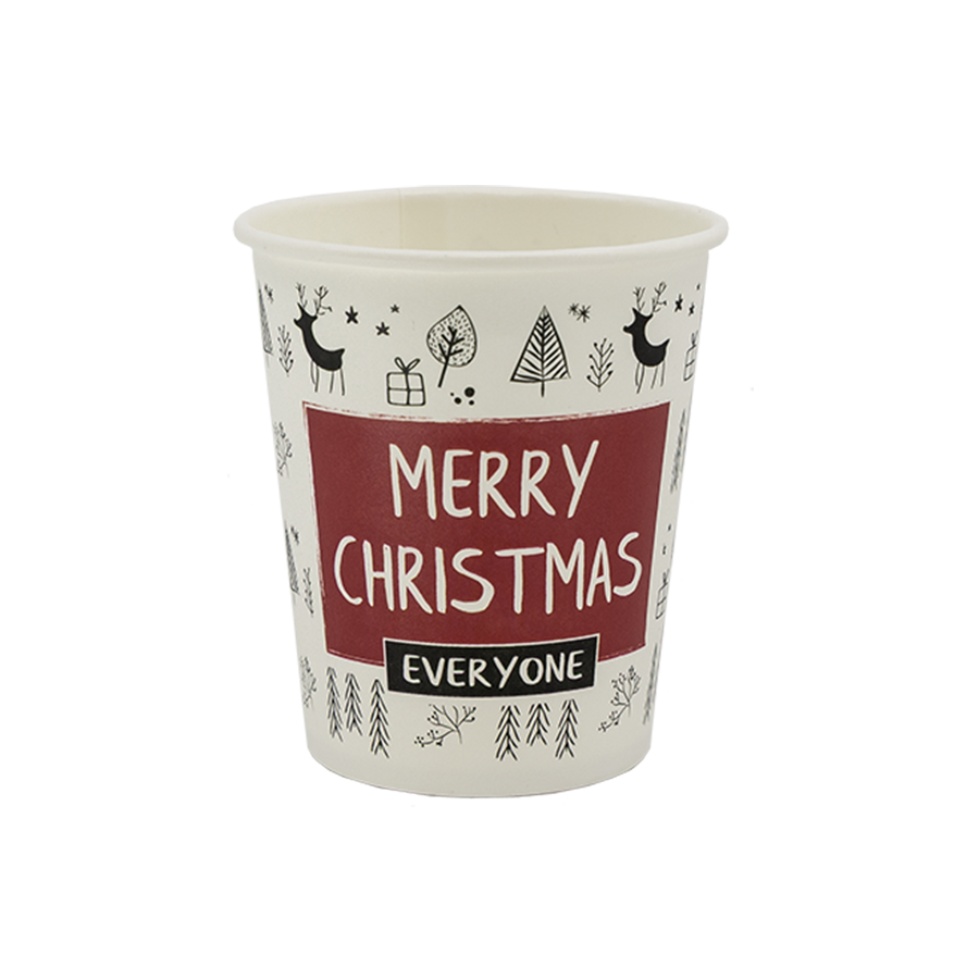 KUBEK PAP. NADRUK 250 ML (2534) MERRY CHRISTMAS 2022 + SUP MULTI (HJ)